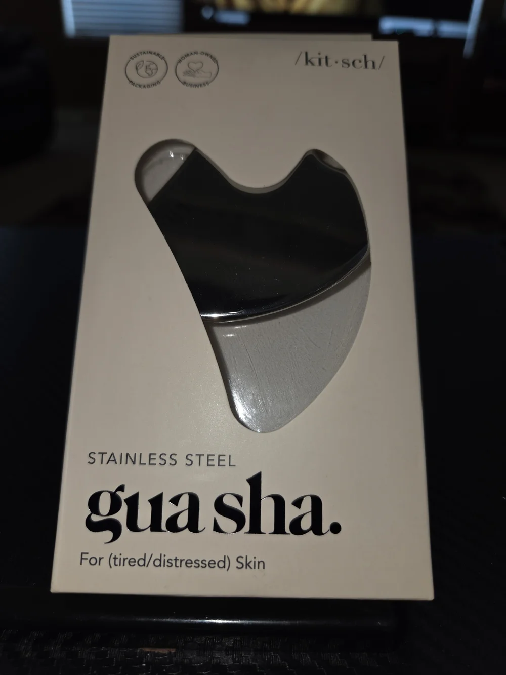 Kitsch Stainless Steel Gua Sha Facial Massage Tool Skin Care Lymphatic Drainage